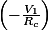 \left(-\frac{V_{1}}{R_{c}}\right)